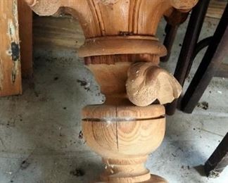 Carved Wood Finial