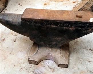 Cast-Iron Anvil, 9" x 18" x 3.5", Approx 70lbs