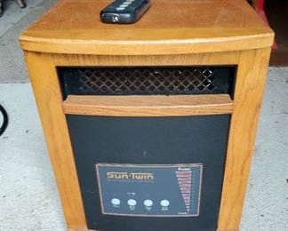 Sun Twin Quartz Infrared Portable Heater With Remote Model FTWGEN3