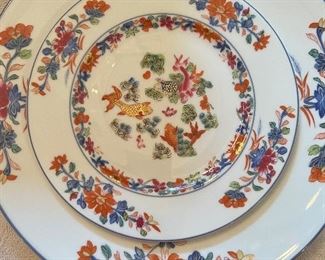 Puiforcat Kiang She Limoges Plates-6 dinner plates, 6 salad plates