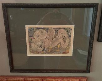 Picasso print-unsigned