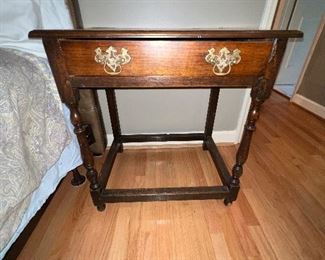 Antique end table