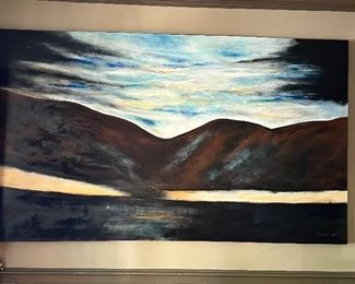 Large signed Oil on canvas