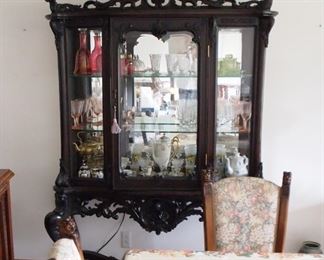 Chippendale style china cabinet ($650)