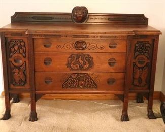 Walnut sideboard ($250)