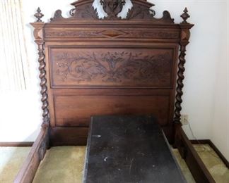 French Walnut bed ($325)