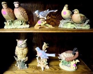 Bisque bird figures ($10 each)