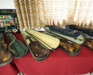 German violins with cases ($25-50)