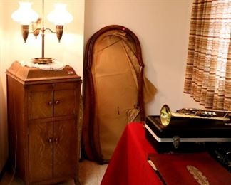 Victrola ($225), Student lamp ($100), mirrors ($10 each)