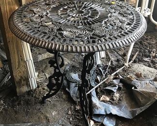 Cast Iron Garden Table $25