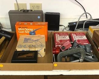 Clamps, Spray Guns, etc