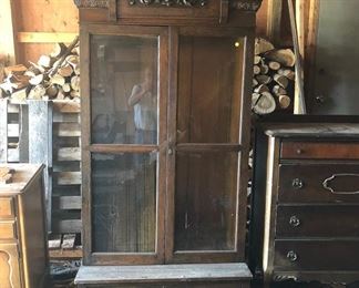 Oak Victorian Bookcase $100