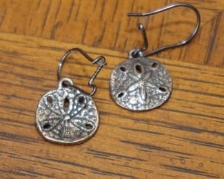 James Avery sterling sand dollar earrings