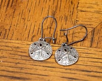 James Avery sterling sand dollar earrings