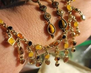 Earrings and necklace 