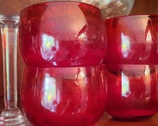 Red tumblers