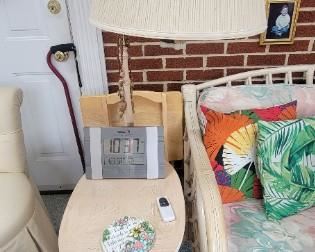 Magazine/book rack side table