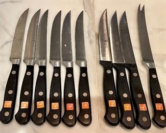 (10) Wusthof Knives including Serrated Knife  