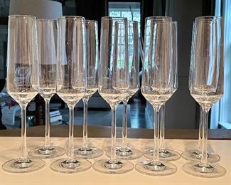 (10) Schott Zwiesel Champagne Glasses