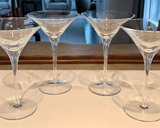 (4) Martini Glasses