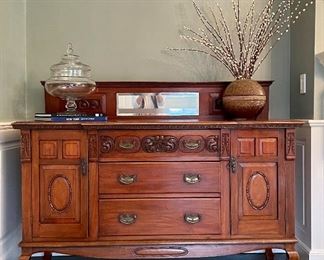 Antique Buffet - 62.25"l x 22.5"w x 46.5"h