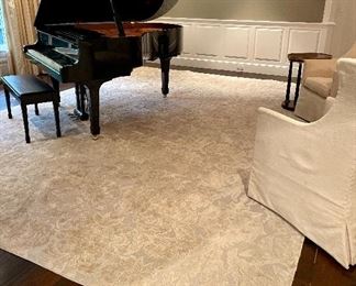 Oversized Tibetan Damask Rug 143" x 190"