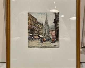Signed Etching - 9.75" x 11"