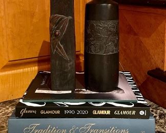 (2) Metal Vases                                                                                            Tallest - 9.5"