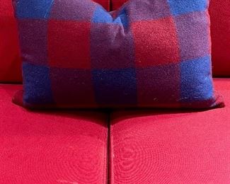 Crate & Barrel Plaid Pillow