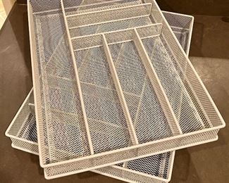 (2) Drawer Organizers (white)