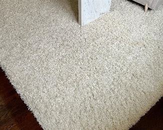 Stark Carpet (white shag) - 8' x 11'  