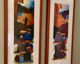 Ulderico Puma (Peru) Watercolors - 11.25" x 27.25"