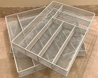 (3) Drawer Organizers (white)