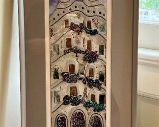 Mixed Media Signed Mulet - 12" x 24"