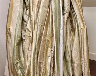 (7) Raw Silk Lined Panels - approx. 7' 