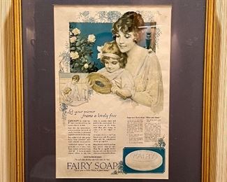 Fairy Soap Framed Advertising