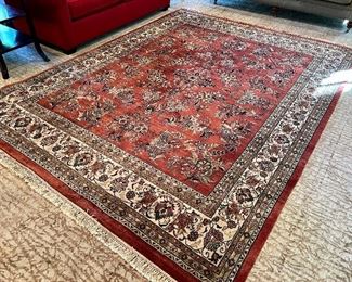 Wool Rug (maroon) - 96" x 132"