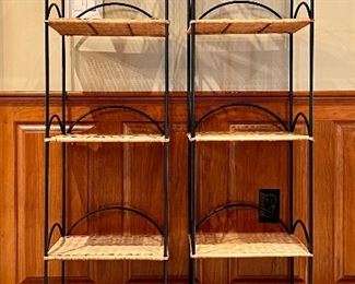 (2) Wicker Shelves - 14.25"l x 12"w x 60.5"h