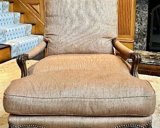 (4) Dennis & Leen Down Armchairs with Nailhead Trim - 29"l x 26"w x 36.5"h