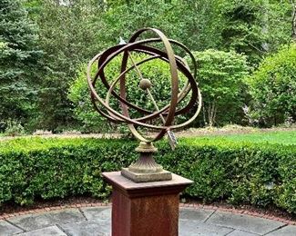 Garden Sundial - 18.5"l x 18.5"w x 68"h