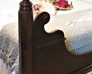 Elaborate Antique 4 Poster Queen Bed