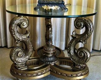 Matching Set of Elaborate Side Tables