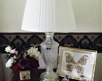 Hand-Cut Crystal Lamp Set