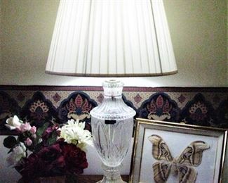 Hand-Cut Crystal Lamp Set