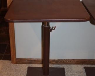 adjustable Height Metal Table Quantity (2)