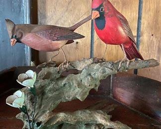 Ornate Wooden Bird Carving