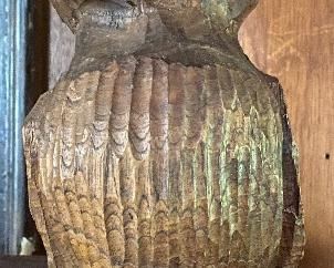 Carved Wooden Owl