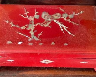 Inlaid Mother of Pearl Oriental Box
