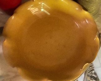 N.C. Pottery Ruffle Edge Pie Plate