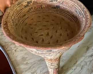 Pottery Bowl with Legs (Name on Bottom)